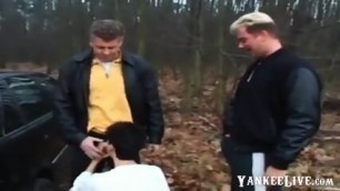 Dogging - Mature Girl Fuck By 2 Men S Near The Forest