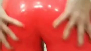 red ass in rubber