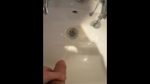Piss in Bathroom Sink