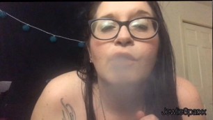 Pretty Plumper Smokes and Convinces you to Jerk off with Her. BBW Smoking