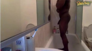 Black Muscle God with Huge Dick Showers, one of the most beautiful men ever