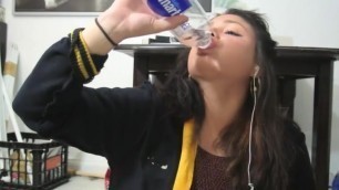 Water Bottle Chugging And Burps