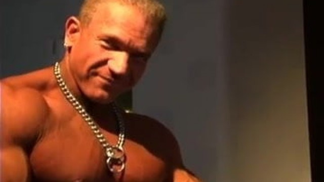 Str8 angry daddy bodybuilder stroke