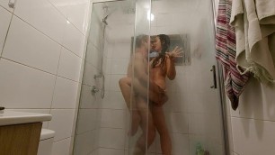 PASSIONATE SEX IN THE SHOWER - LATINA