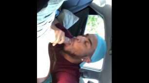 sucking dl dick in the car