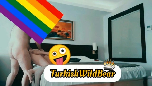 turkish bear & young boy in the hotel