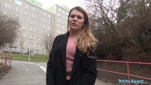 Public Agent – Russian shaved pussy fucked for cash