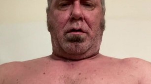 Retired military Daddy and his big uncut cock need release