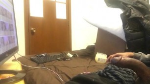 Dorm room jerk off sex tape