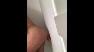 Top rides new dildo in the shower