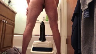 Taking a 14 inch cock up his ass!