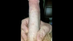 Stroking my cock!! Hard as a rock!