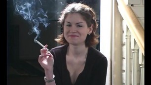 Smoking Fetish - Cute Brunette smoker Bridgette