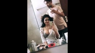 Hot indian porn star getting ready for her porn shoot