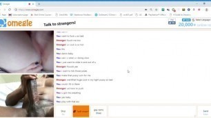 Omegle Girl plays with pussy and ass to orgasm w/ sound