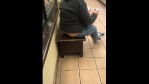 Woman buttcrack