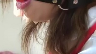 Help me, let me out. Asian girl bondage and gagged