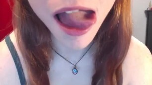 Tounge And Facial Fetish From Hot Webcam Teen