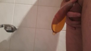 Peeing in condom, how much i can :3