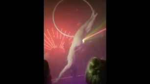 Girl with flashlight in the ass, fart light