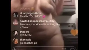 Lovely Peaches nude on Instagram Live!