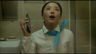 KOREAN GIRL SHITTING ON TOILET WHILE CALLING ON HER PHONE! (Revamped)