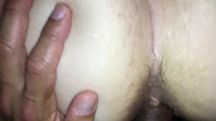 Fisting and fucking wife's pussy and fucking her ass