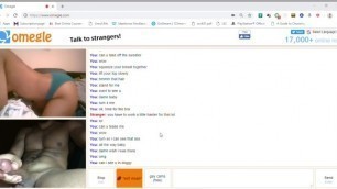 Omegle Girl lets herself go