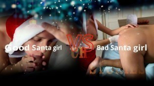 Bad Santa girl vs Good Santa girl: from hard anal to hard fisting