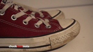 My Sister's Shoes: Maroon Converse II