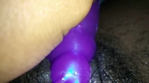 toy play creamy pussy