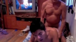 Mexican dad son web cam 1