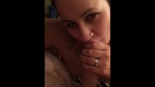 Tight curvy wife sucks and begs for cock