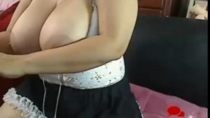 Big Tits Maid and a Webcam