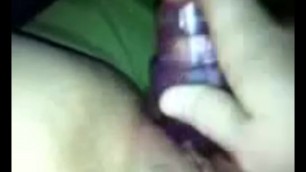 Ex Fucking herself with pink dildo 2