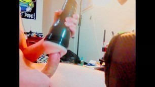 Big Hard Thick Cock Fucking FleshLight On Webcam With CumShot Ending