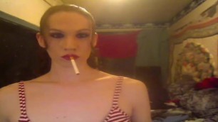 brunette bitch smoking hard